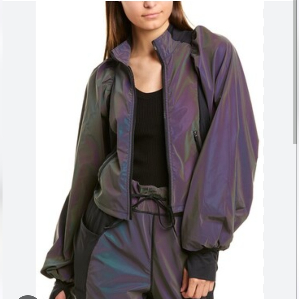 💖NWOT RARE People Color Me Happy Reflective Jacket